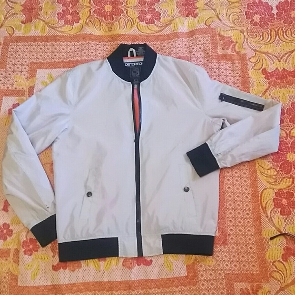 distortion bomber jacket